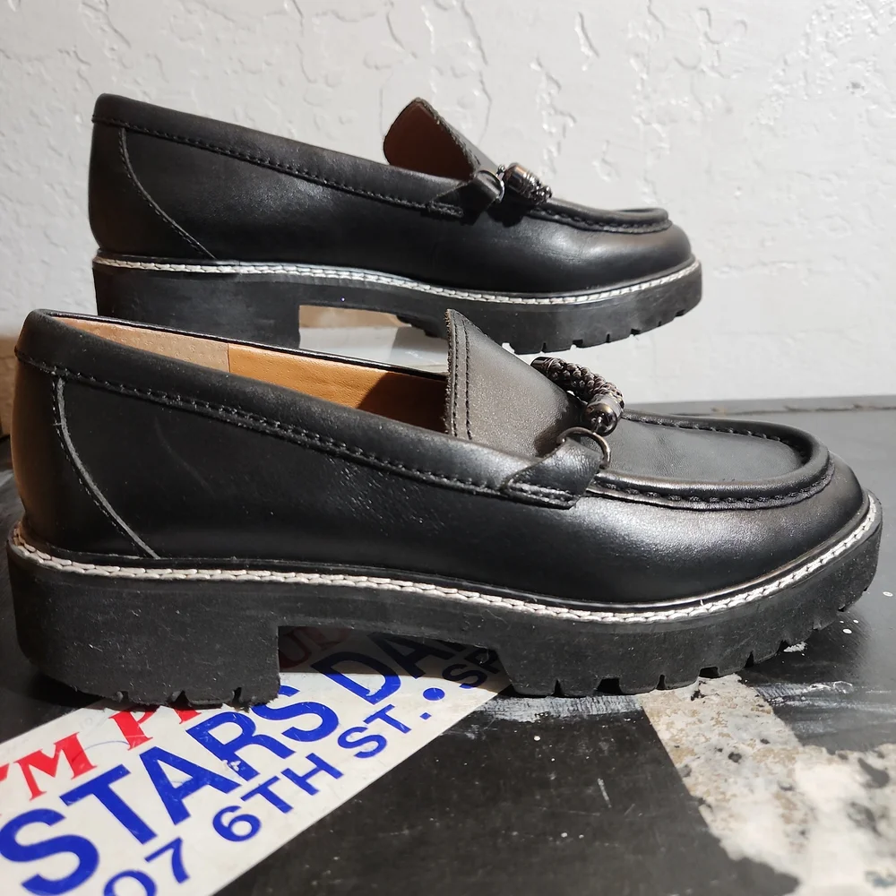 Sarto Size 7 By Franco Sarto Domina Leather Loafer